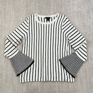 Nordstrom Cynthia Rowley Cotton Stripe Sweater XL